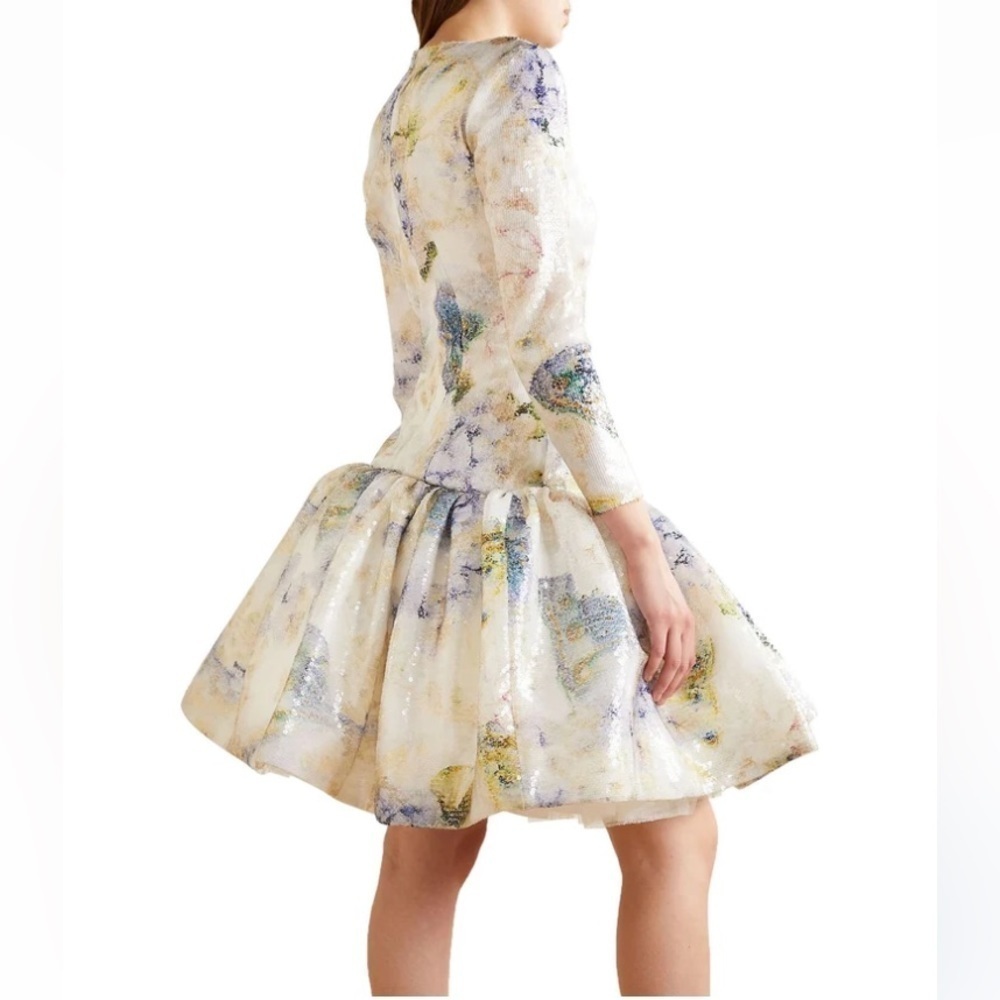 Rodarte tiered sequin tulle mini dress NWT - Picture 3 of 15